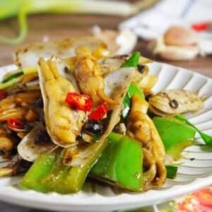 Black Pepper Stir-Fried Razor Clams 豉椒炒聖子